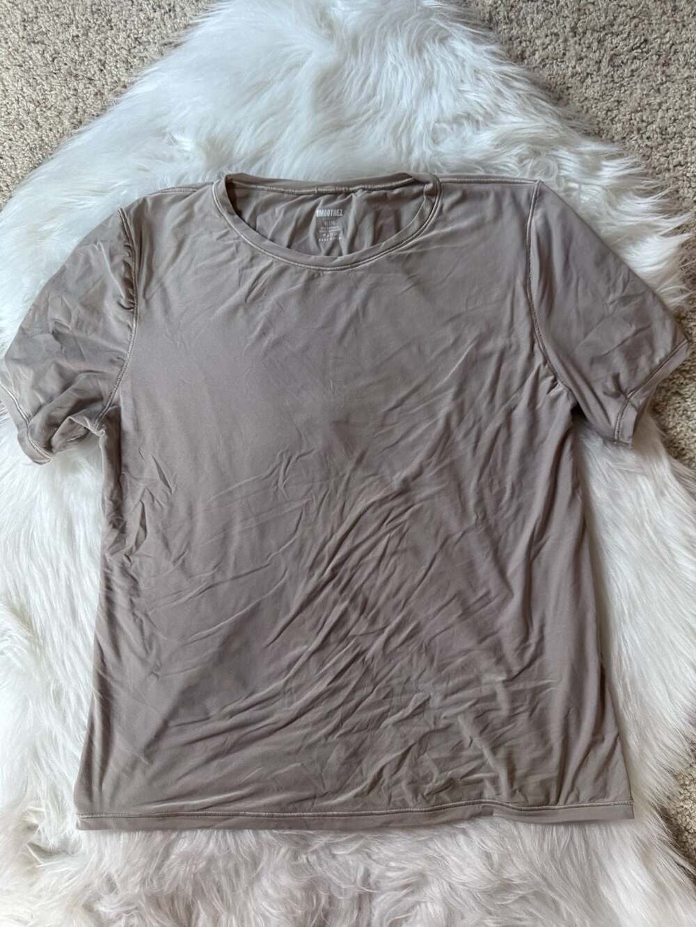 Aerie Smoothez by Aerie Crew Neck Short Sleeve Shape Wear T-Shirt